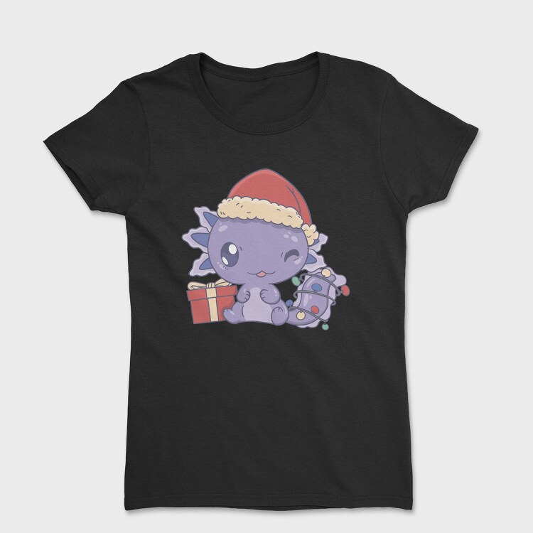 Cute Christmas Axolotl, Tricou Femei