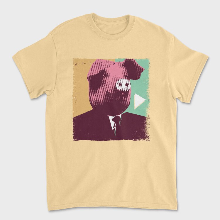 Pig Head, Tricou Barbati (Unisex)