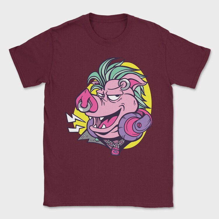 Punk Pig Face, Tricou Barbati (Unisex)