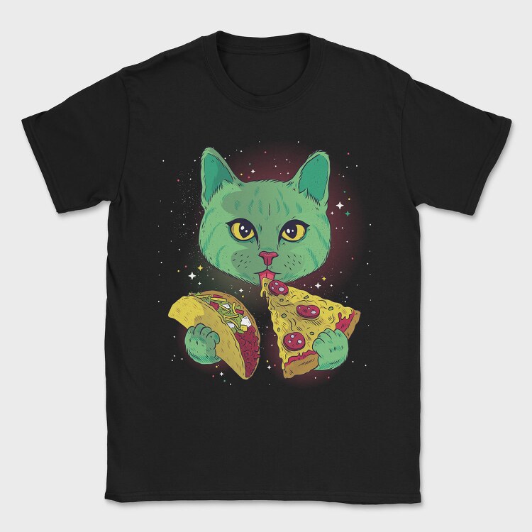 Cosmic Cat, Tricou Barbati (Unisex)