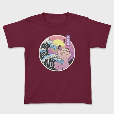 Japanese Wave Cat, Tricou Copii