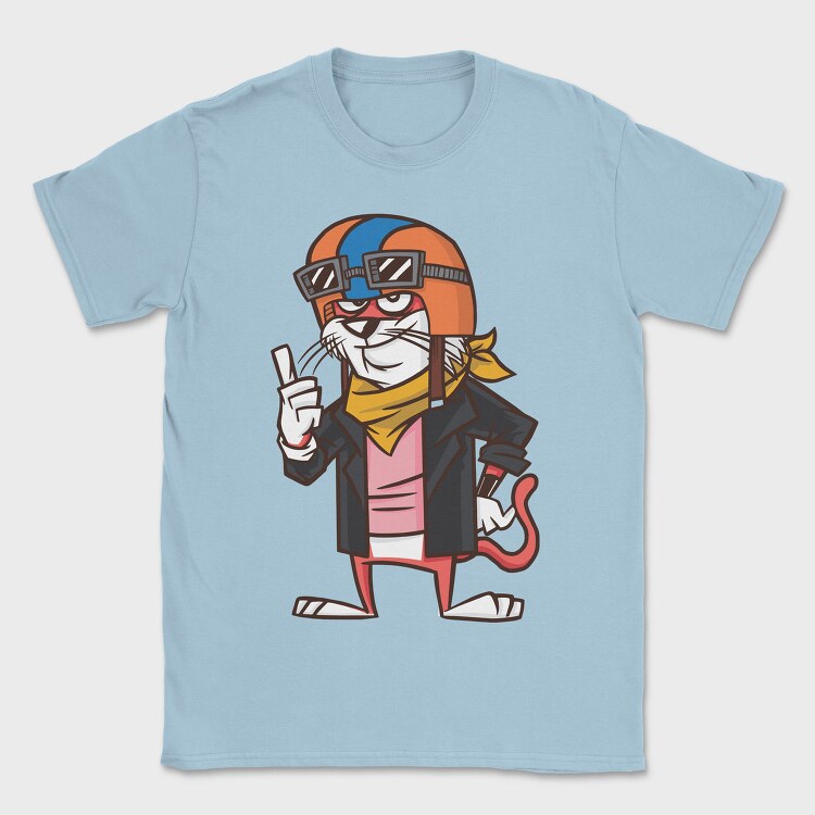 Cat Biker, Tricou Barbati (Unisex)
