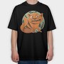Angry Cat, Tricou Oversize Barbati (Unisex)
