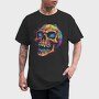 Colorful Skull, Tricou Barbati (Unisex)