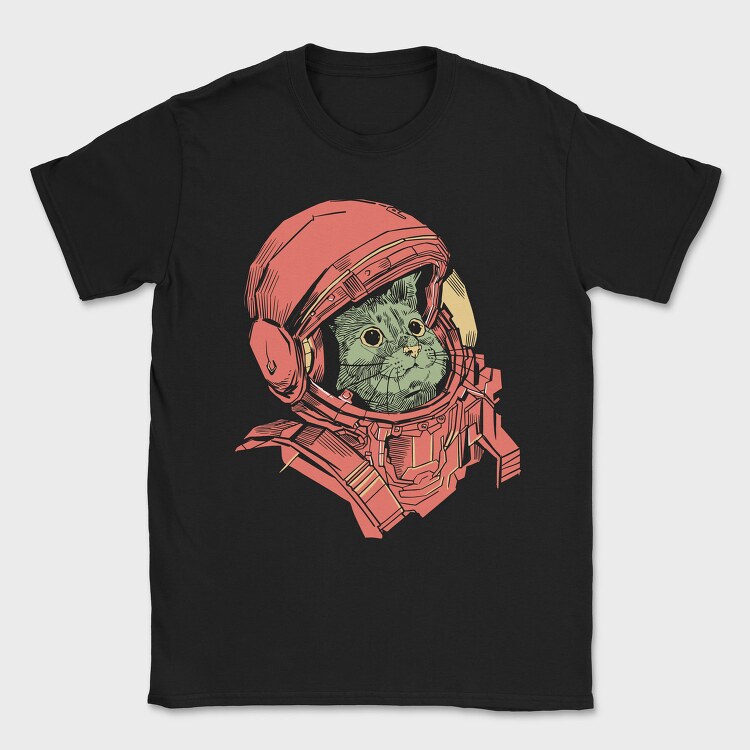 Cat Astronaut, Tricou Barbati (Unisex)