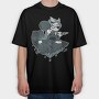Thief Cat, Tricou Oversize Barbati (Unisex)