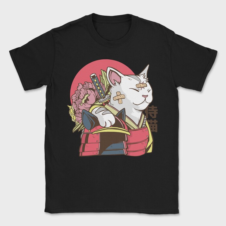Samurai Cat, Tricou Barbati (Unisex)