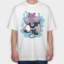 Magician Cat, Tricou Oversize Barbati (Unisex)