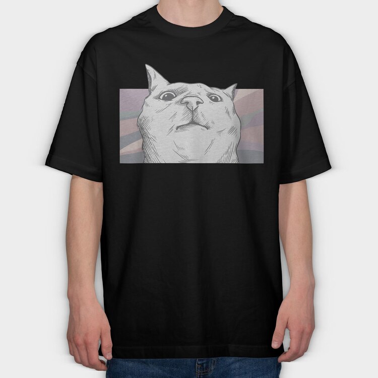 Cat Jam, Tricou Oversize Barbati (Unisex)