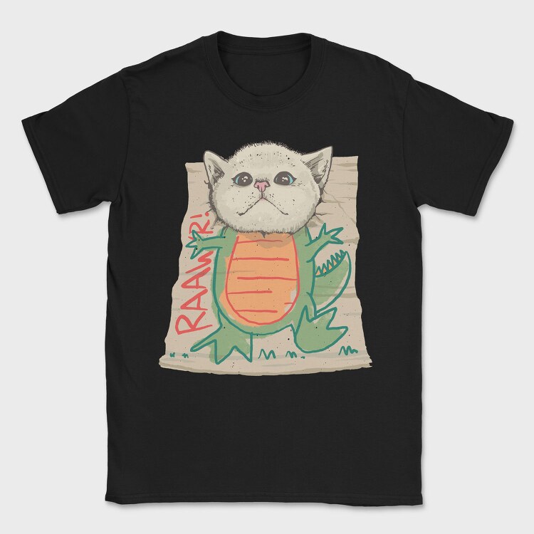 Dinosaur Cat, Tricou Barbati (Unisex)
