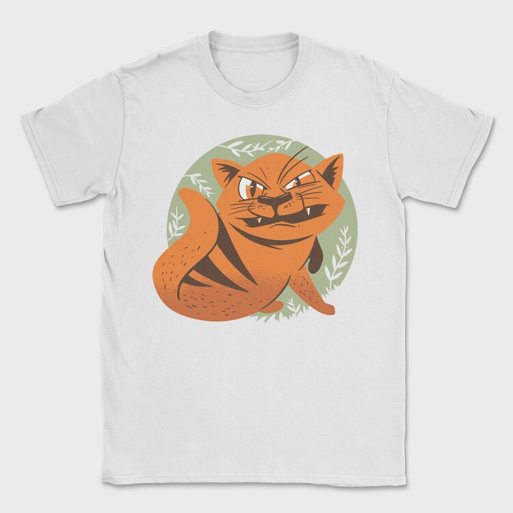Angry Cat, Tricou Barbati (Unisex)