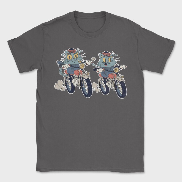 Bike Cat, Tricou Barbati (Unisex)