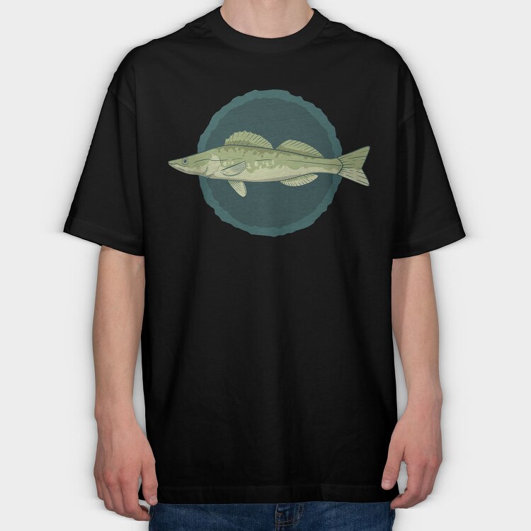 Fish, Tricou Oversize Barbati (Unisex)