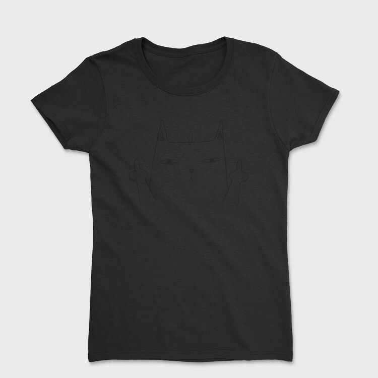 Middle Finger Cat, Tricou Femei