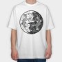 Fish Yng Yang, Tricou Oversize Barbati (Unisex)