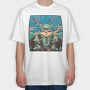 Airplane Cat, Tricou Oversize Barbati (Unisex)