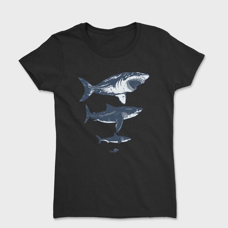 Megalodon Sizes, Tricou Femei