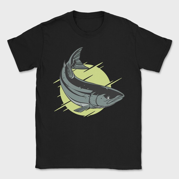 Fish Atlantic Salmon, Tricou Barbati (Unisex)