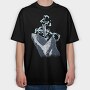 Megalodon Chase, Tricou Oversize Barbati (Unisex)
