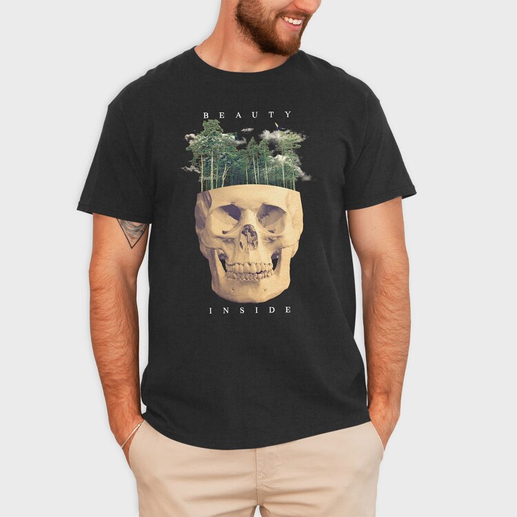 Beauty Inside, Tricou Barbati (Unisex)