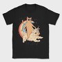 Cat Riding Dog Unicorn, Tricou Barbati (Unisex)