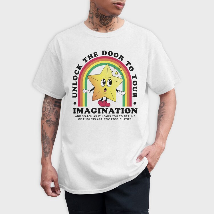 Unlock Thee Door to Your Imagination, Tricou Barbati (Unisex)