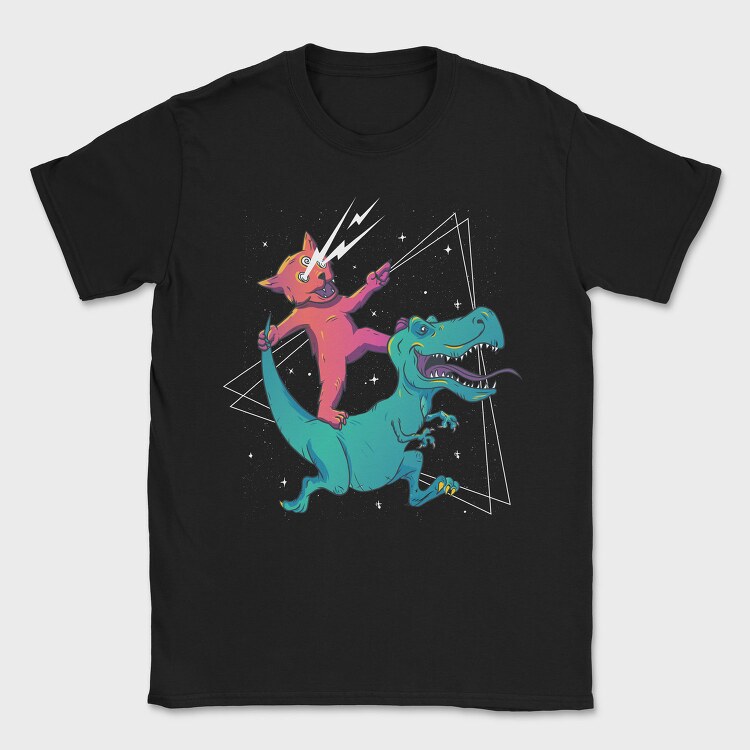 Trippy Cat, Tricou Barbati (Unisex)