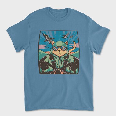 Airplane Cat, Tricou Barbati (Unisex)