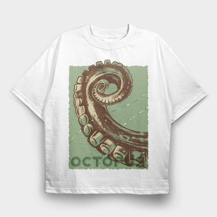 Octopus, Tricou Oversize Barbati (Unisex)