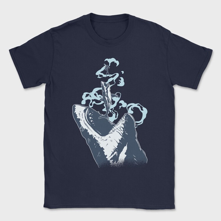 Megalodon Chase, Tricou Barbati (Unisex)