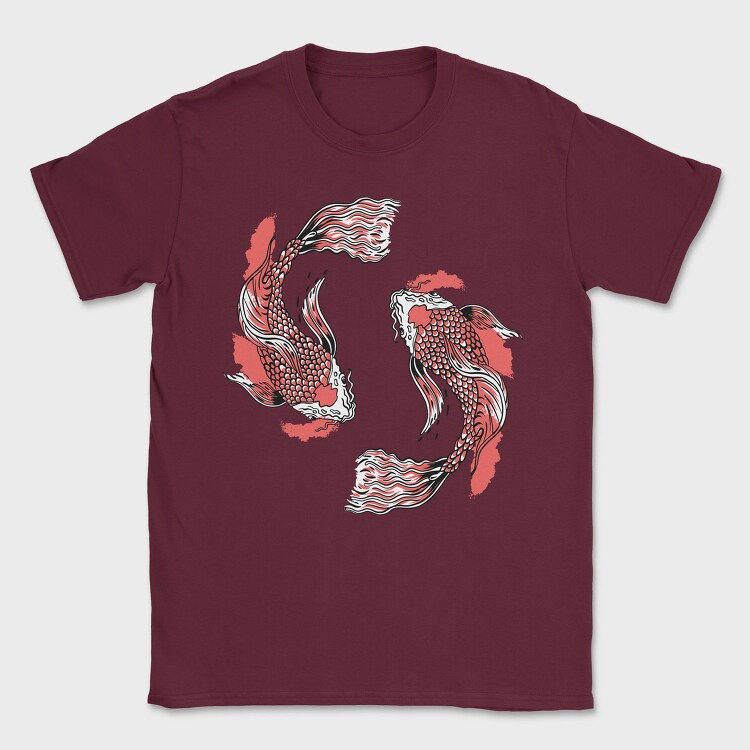 Fish Koi, Tricou Barbati (Unisex)