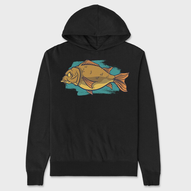 Big Carp Fish, Hanorac Oversize Barbati (Unisex)
