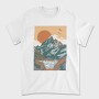 Vintage Mountain, Tricou Barbati (Unisex)