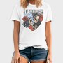 Valentine Skulls, Tricou Barbati (Unisex)