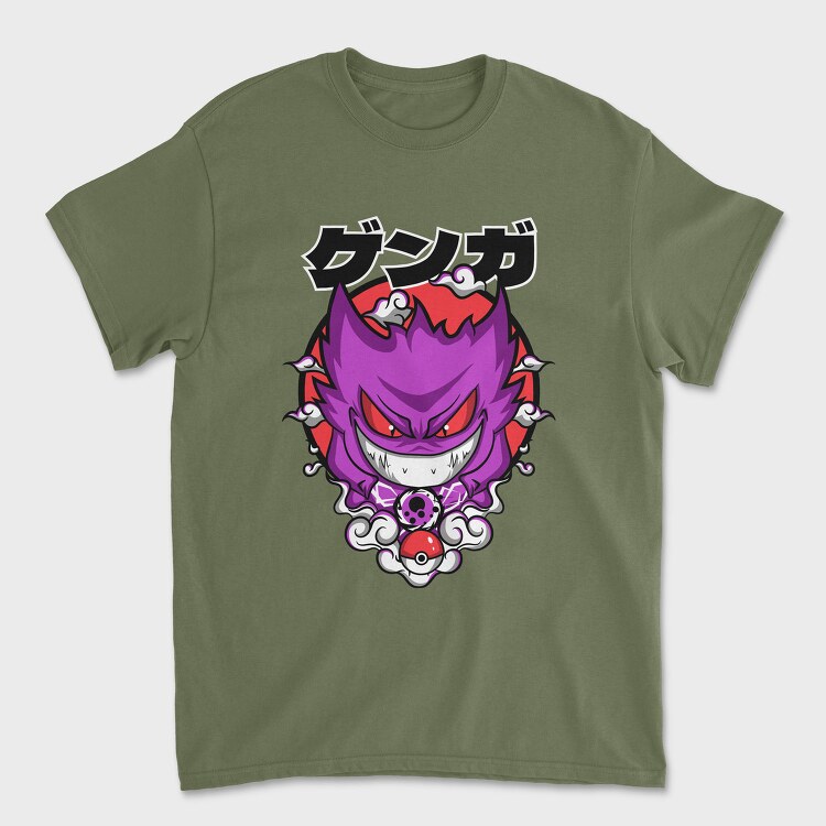 Menacing Gengar Pokemon, Tricou Barbati (Unisex)