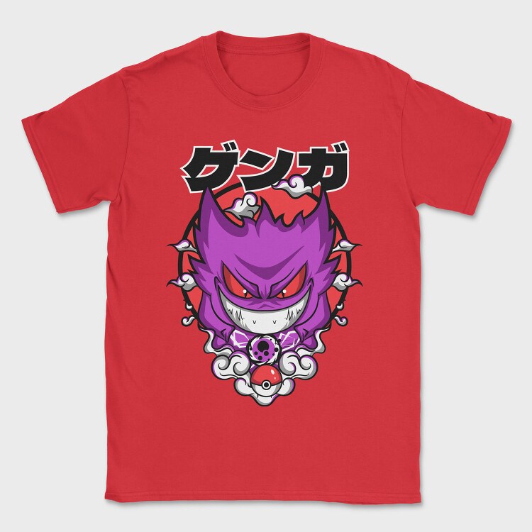 Menacing Gengar Pokemon, Tricou Barbati (Unisex)