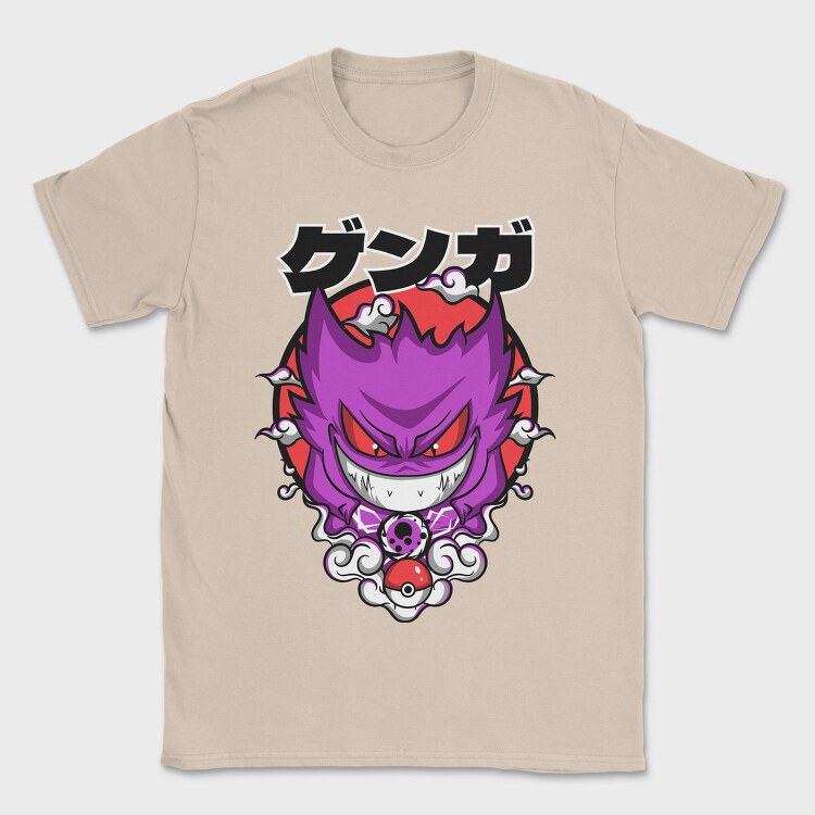 Menacing Gengar Pokemon, Tricou Barbati (Unisex)