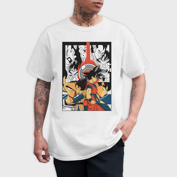 Dragon Ball Z 90, Tricou Barbati (Unisex)
