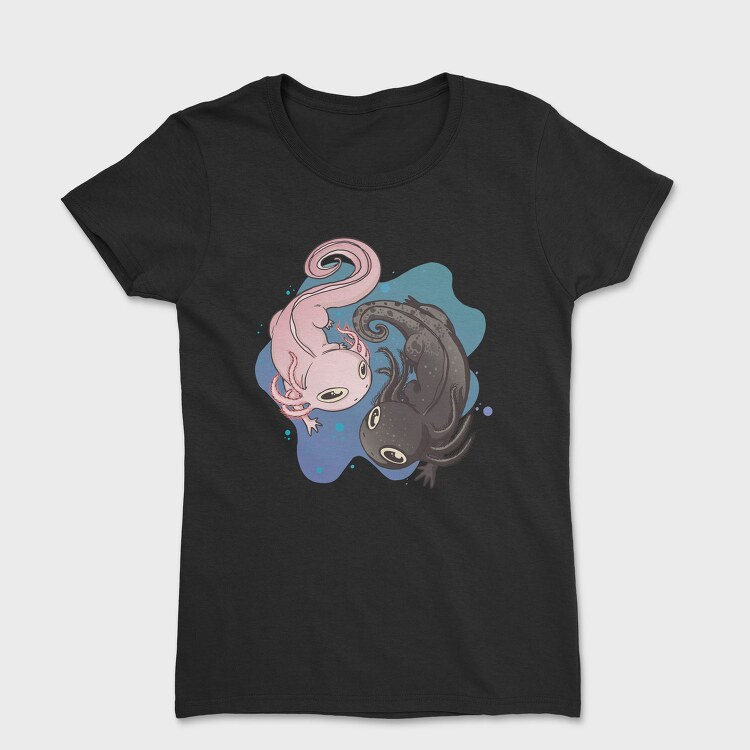 Axolotl Black And Pink, Tricou Femei