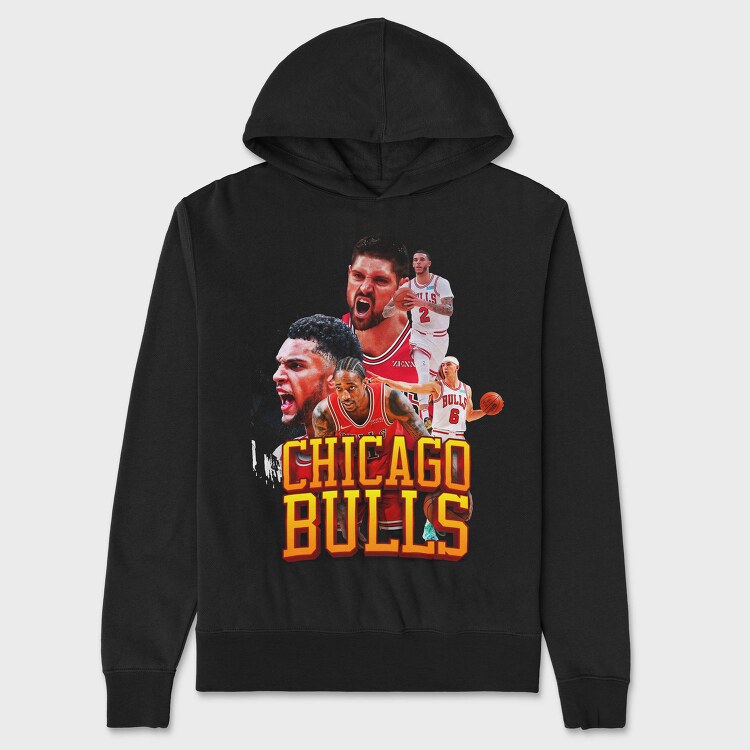 Chicago Bulls, Hanorac Oversize Barbati (Unisex)