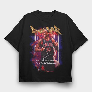 Demar Derozan Chicago Bulls, Tricou Oversize Barbati (Unisex)