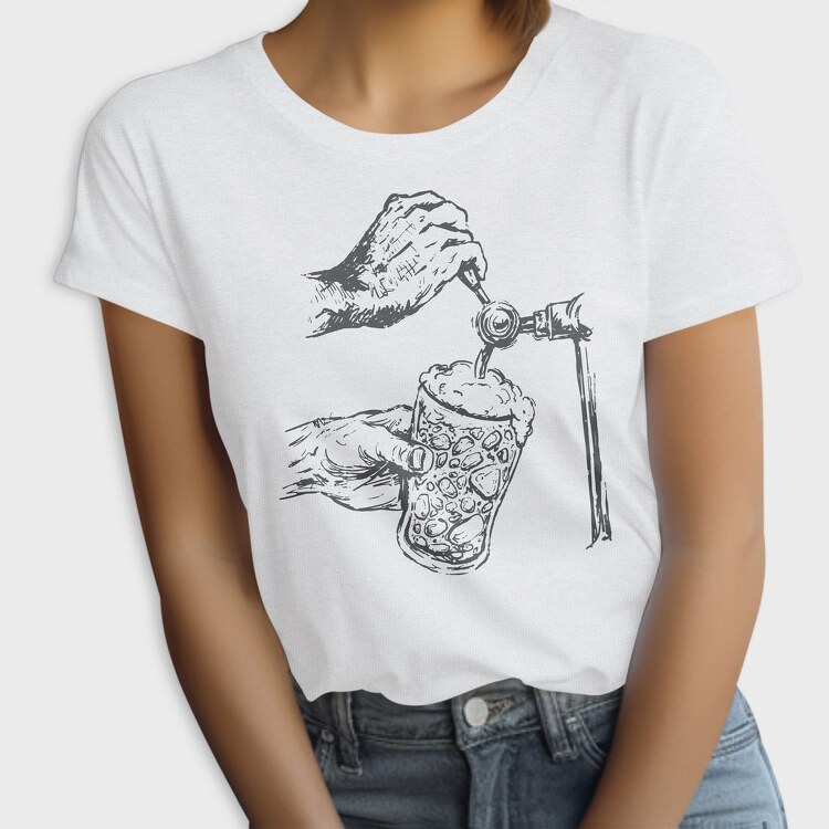 Beer Jar Filled With Rocks, Tricou Femei