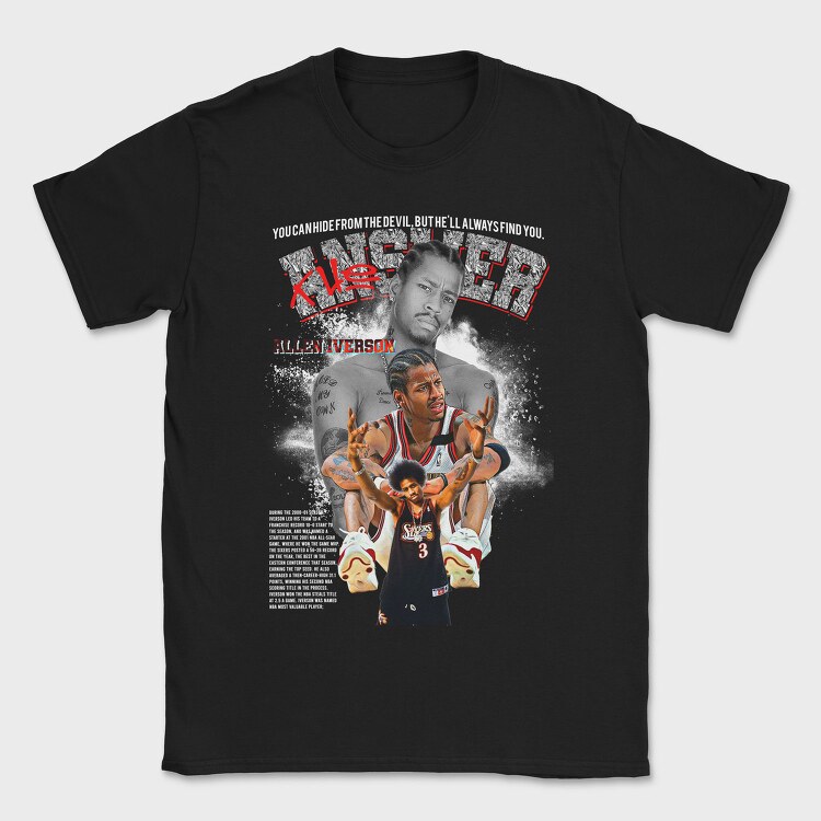 Iverson Legend Basketball, Tricou Barbati (Unisex)