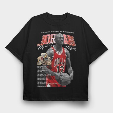 Jordan Bulls Rings, Tricou Oversize Barbati (Unisex)