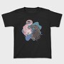 Axolotl Black And Pink, Tricou Copii