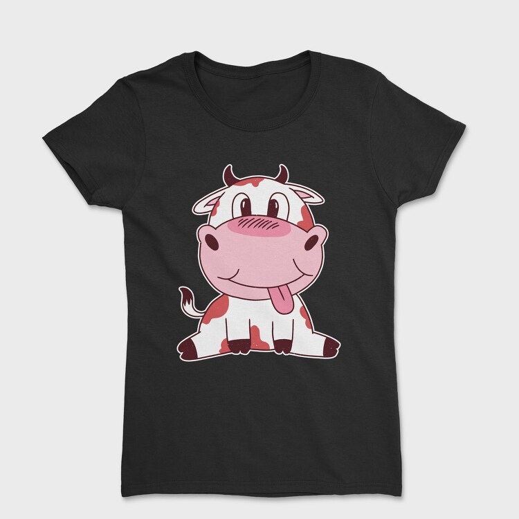 Cute Baby Cow, Tricou Femei