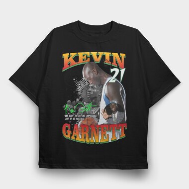 Kevin Garnett Tribute, Tricou Oversize Barbati (Unisex)