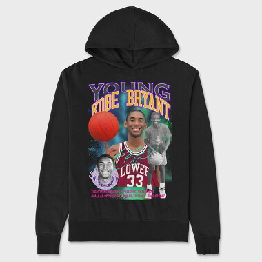 Kobe Bryant Basketball Motivation, Hanorac Oversize Barbati (Unisex)