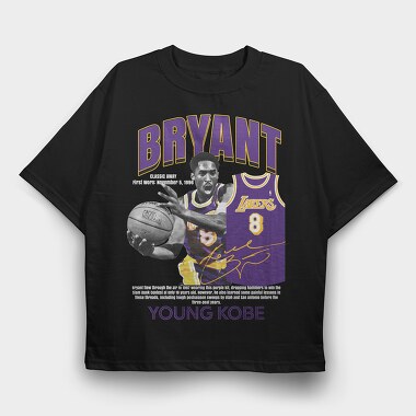 Kobe Bryant Basketball, Tricou Oversize Barbati (Unisex)