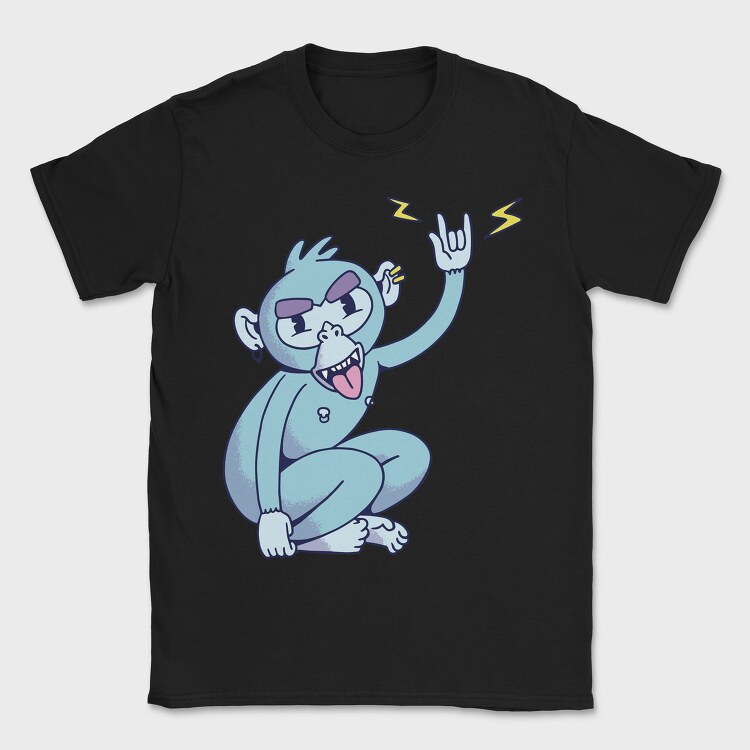 Rock Monkey, Tricou Barbati (Unisex)